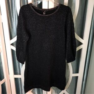 NWOT Melody sz:xl sweater 100% polyesterElegant Black Sweater with lurex shimmer